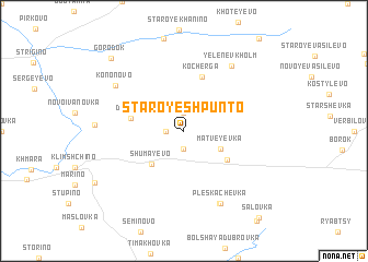 map of Staroye Shpunto