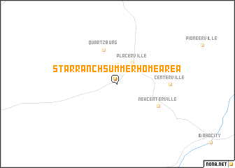 map of Star Ranch Summer Home Area