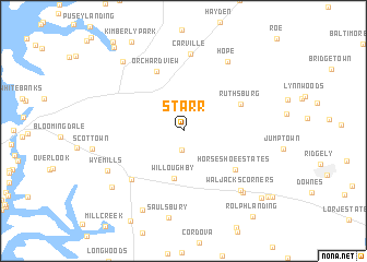 map of Starr