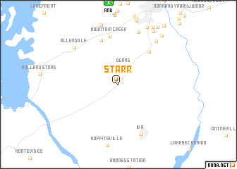 map of Starr