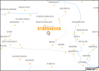 map of Starshëvka