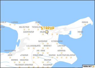 map of Stårup