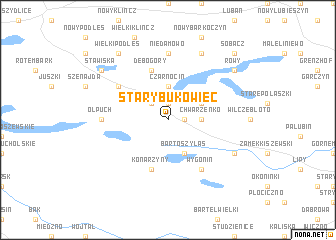 map of Stary Bukowiec