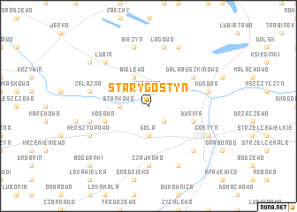 map of Stary Gostyń