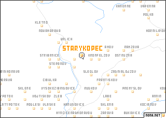 map of Starý Kopec