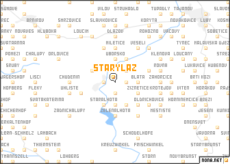 map of Starý Láz