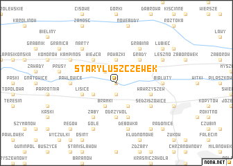 map of Stary Łuszczewek