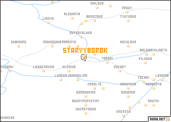 map of Staryy Borok