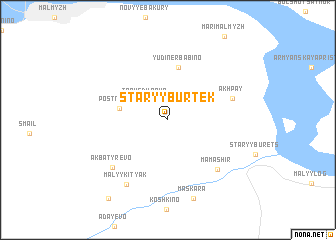 map of Staryy Burtek