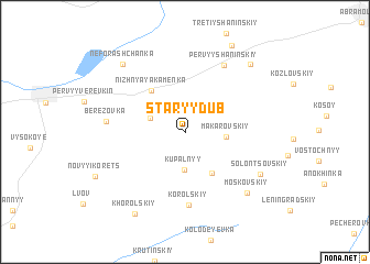 map of Staryy Dub