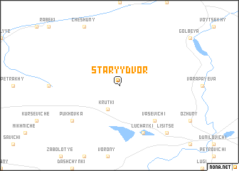 map of Staryy Dvor