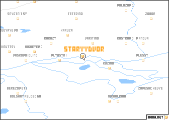 map of Staryy Dvor