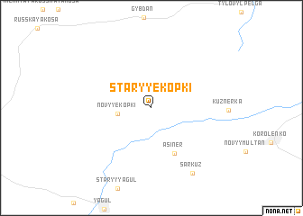 map of Staryye Kopki
