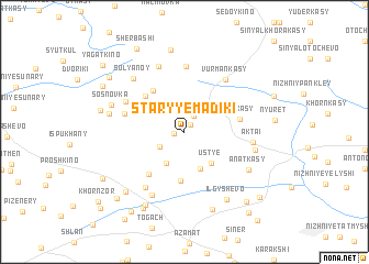 map of Staryye Madiki