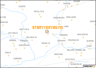 map of Staryye Ryadyni