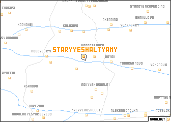 map of Staryye Shal\