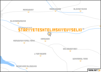 map of Staryye Teshtelimskiye Vyselki