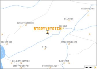 map of Staryye Yatchi