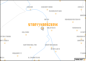 map of Staryy Karazerik