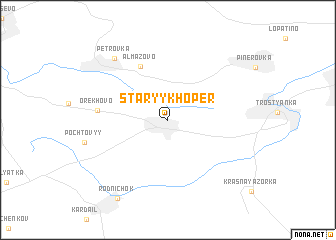 map of Staryy Khopër