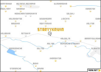 map of Staryy Krivin