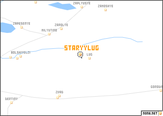 map of Staryy Lug