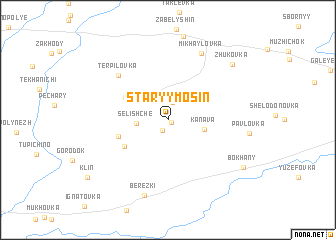 map of Staryy Mosin