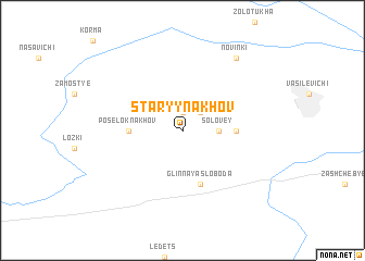 map of Staryy Nakhov