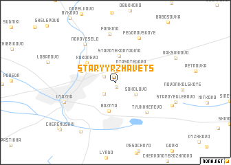 map of Staryy Rzhavets