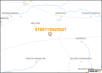 map of Staryy Shungut