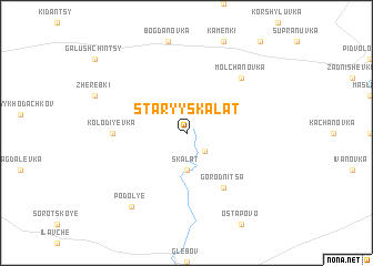 map of Staryy Skalat