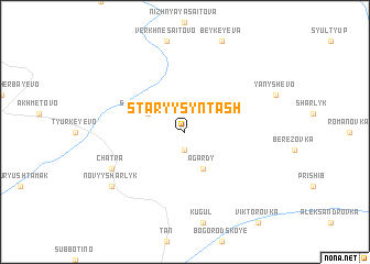 map of Staryy Syntash