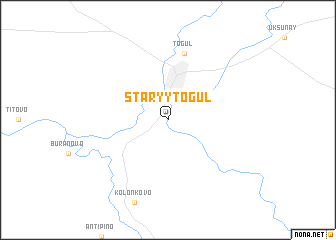 map of Staryy Togul