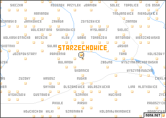 map of Starzechowice