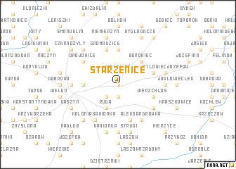 map of Starzenice