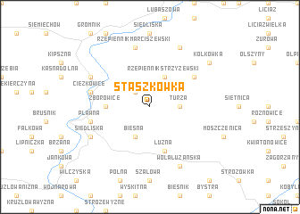 map of Staszkówka