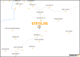 map of State Line