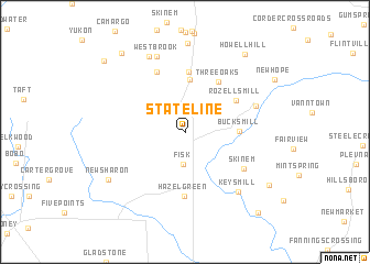 map of State Line