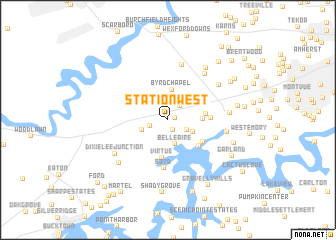 map of Station West