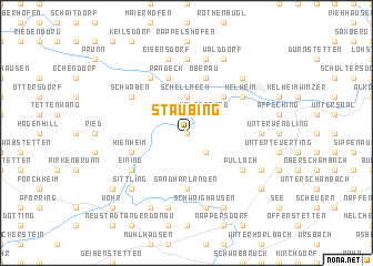 map of Staubing