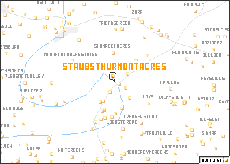 map of Staubs Thurmont Acres