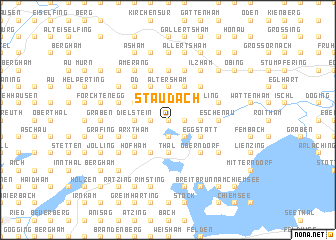 map of Staudach