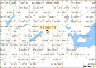 map of Stauden