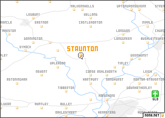 map of Staunton