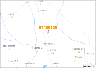 map of Staunton