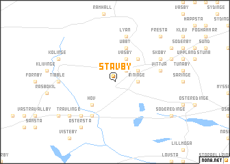 map of Stavby