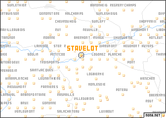 map of Stavelot