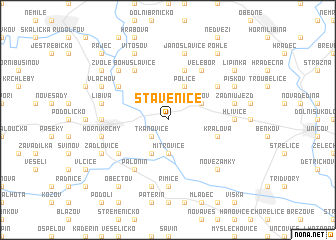 map of Stavenice
