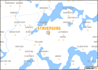 map of Staversvad