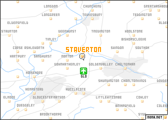 map of Staverton